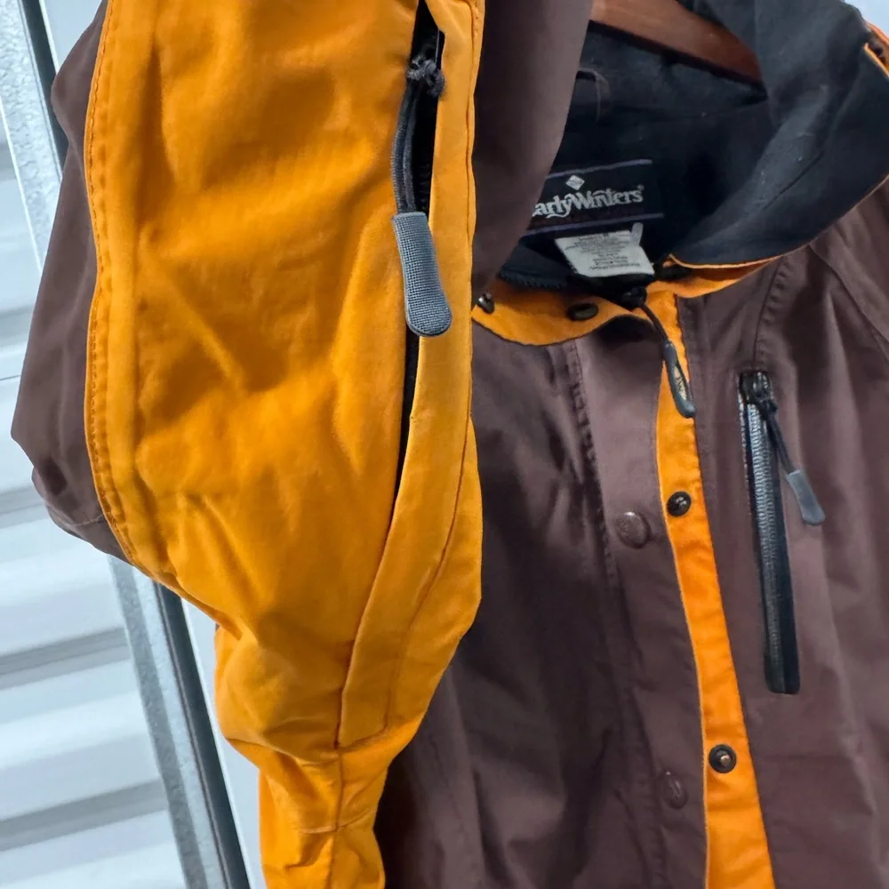 Vintage Early Winters Alpenlite Jacket‎ Brown and Orange Womens Medium